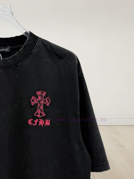 [] 𝗖𝗵𝗿𝗼𝗺𝗲𝗛𝗲𝗮𝗿𝘁𝘀 Kroc Heart SS25 Cross Patch Embroidery Summer New Original Single American Pick cmm6igh5 - Image 5