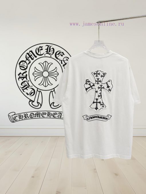 [] 𝗖𝗵𝗿𝗼𝗺𝗲𝗛𝗲𝗮𝗿𝘁𝘀 Kroc Heart SS25 Cross Patch Embroidery Summer New Original Single American Pick qiywkgw1 - Image 3