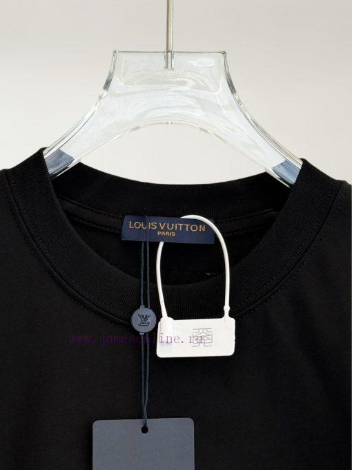 [] Louis Vuitton * Louis VuittonEmbroidered Chest Back Toothbrush Embroidered Logo Letters Shor zrx5snl1 - Image 4