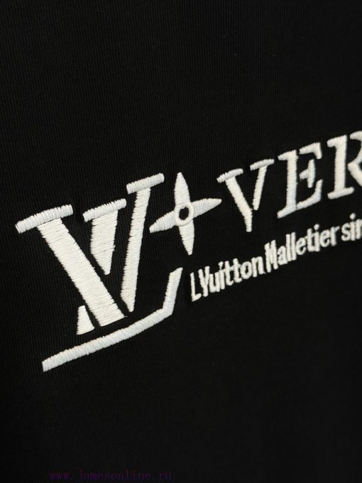 [] Louis Vuitton * Louis VuittonEmbroidered Chest Back Toothbrush Embroidered Logo Letters Shor zrx5snl1 - Image 6