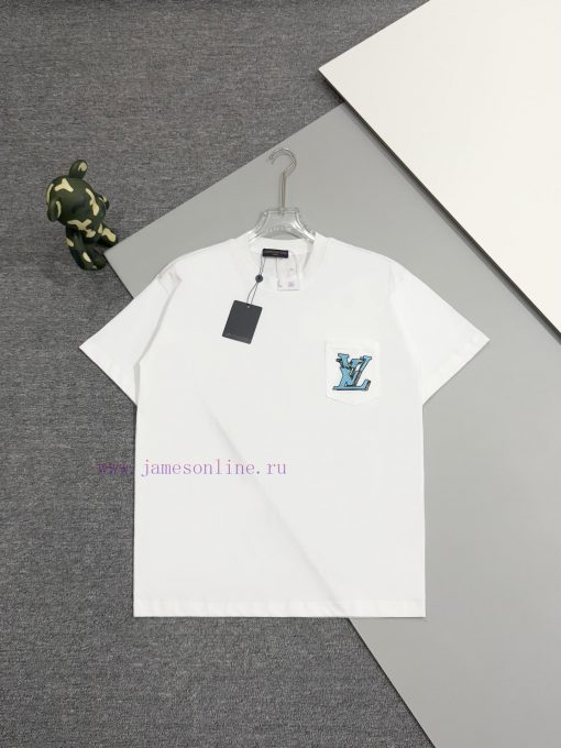 [High Quality] Louis Vuitton 25ss Spring/Summer Collection Features Embroidered Logo On The Che gda5tm85