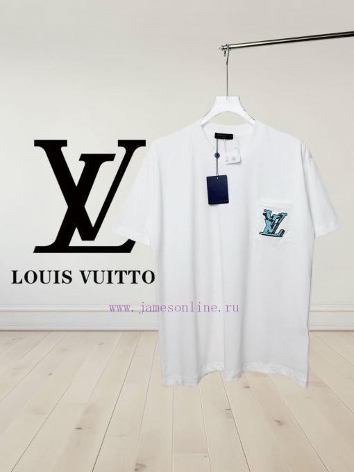 [High Quality] Louis Vuitton 25ss Spring/Summer Collection Features Embroidered Logo On The Che ipj4t02c - Image 2