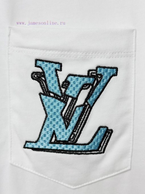 [High Quality] Louis Vuitton 25ss Spring/Summer Collection Features Embroidered Logo On The Che ipj4t02c - Image 6