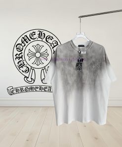 [] Kroxin 𝗖𝗵𝗿𝗼𝗺𝗲𝗛𝗲𝗮𝗿𝘁𝘀 25ss Cross Embroidered Summer New Original Single American Pickled Old L n1zurx2m