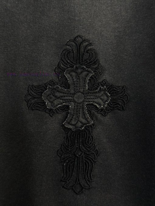 [] Kroxin 𝗖𝗵𝗿𝗼𝗺𝗲𝗛𝗲𝗮𝗿𝘁𝘀 25ss Cross Embroidered Summer New Original Single American Pickled Old L xgebc4he - Image 6