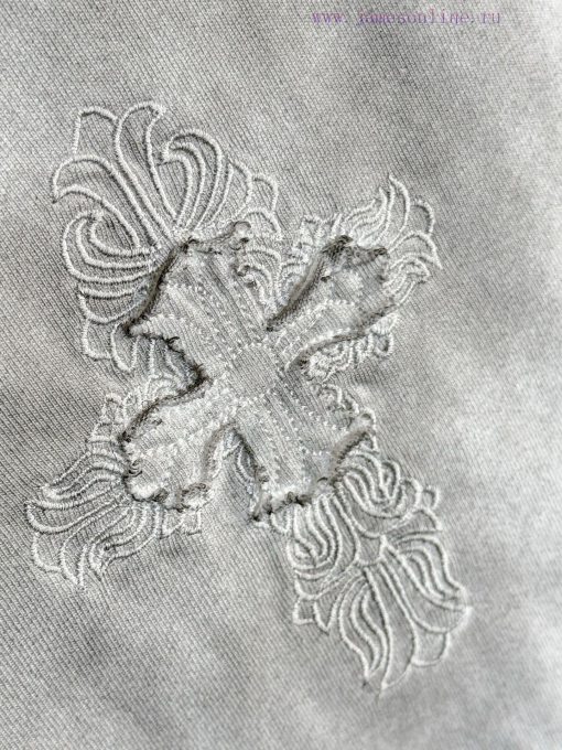 [] Kroxin 𝗖𝗵𝗿𝗼𝗺𝗲𝗛𝗲𝗮𝗿𝘁𝘀 25ss Cross Embroidered Summer New Original Single American Pickled Old L n1zurx2m - Image 7