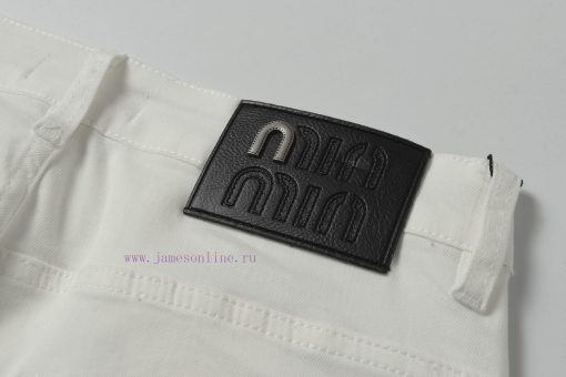 Miu Miu 2025ss New Product~Super Fashionable New Denim Denim Series Cool And Cool On The Upper bp74bkbm - Image 6