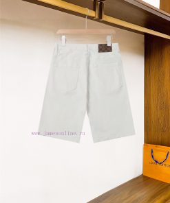 LV High-end Customized 25ss Spring/summer New Men's Straight Leg Original Denim Shorts Spring/s qzefa0rr