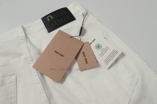 Miu Miu 2025ss New Product~Super Fashionable New Denim Denim Series Cool And Cool On The Upper bp74bkbm - Image 8