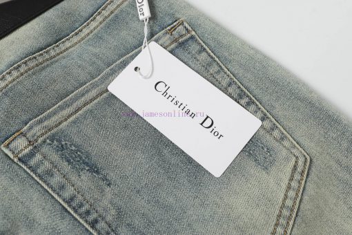 Dior 2025ss Spring/Summer New Men's Jeans And Shorts Selected Imported Denim Denim Fabric Heavy oy638wcu - Image 7