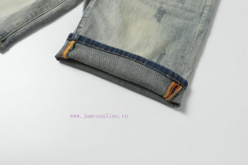 Dior 2025ss Spring/Summer New Men's Jeans And Shorts Selected Imported Denim Denim Fabric Heavy oy638wcu - Image 8