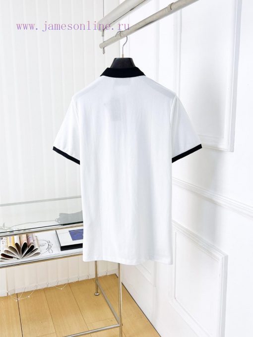 Prada 25ss New High-quality Short Sleeved Polo Shirt With A CollarCorrect Top-level Replication sngldpq1 - Image 3