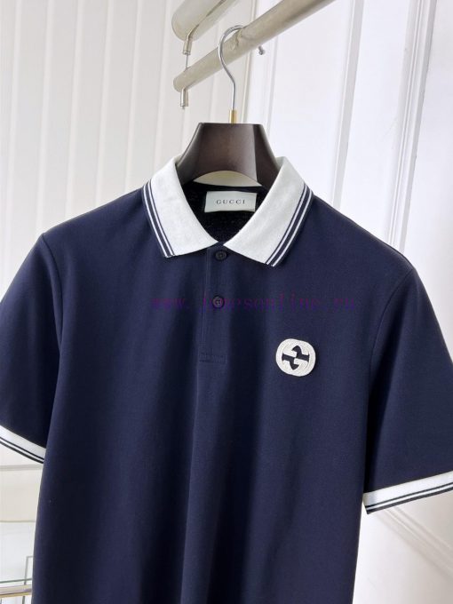 Gucci 25ss New High-quality Short Sleeved Polo Shirt With A CollarCorrect Top-level Replication gcadaix7 - Image 4