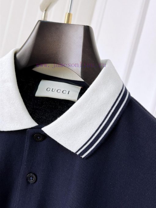 Gucci 25ss New High-quality Short Sleeved Polo Shirt With A CollarCorrect Top-level Replication gcadaix7 - Image 5