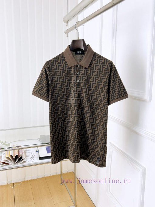 Fendi 25ss New High-quality Short Sleeved Polo Shirt With A CollarCorrect Top-level Replication juzk8e4l - Image 2