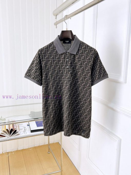 Fendi 25ss New High-quality Short Sleeved Polo Shirt With A CollarCorrect Top-level Replication eh1rnda4 - Image 2
