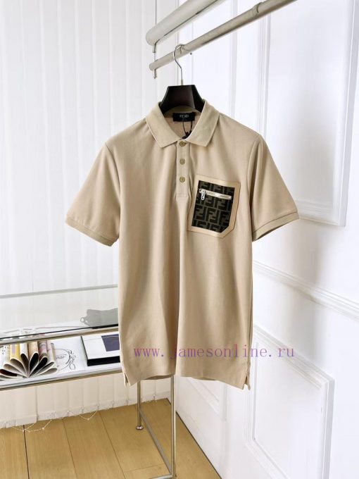 Fendi 25ss New High-quality Short Sleeved Polo Shirt With A CollarCorrect Top-level Replication eszuxnk9