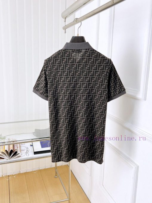 Fendi 25ss New High-quality Short Sleeved Polo Shirt With A CollarCorrect Top-level Replication eh1rnda4 - Image 3