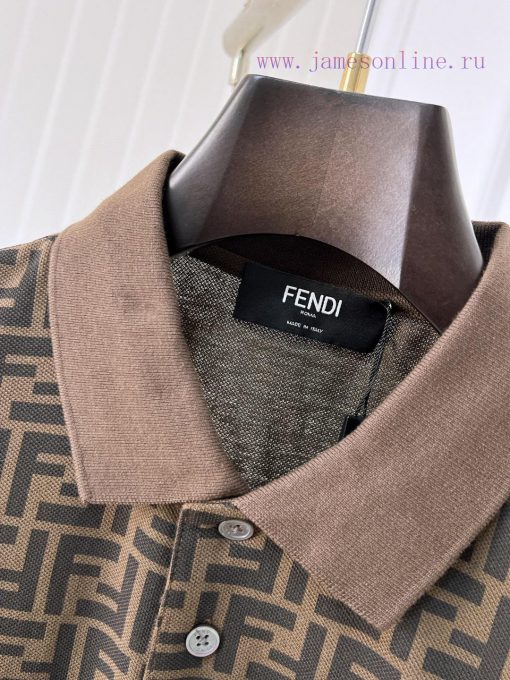 Fendi 25ss New High-quality Short Sleeved Polo Shirt With A CollarCorrect Top-level Replication juzk8e4l - Image 5