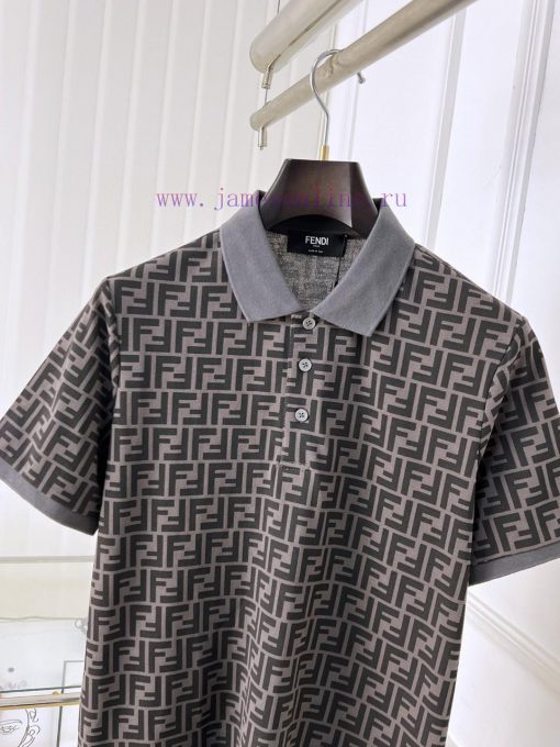 Fendi 25ss New High-quality Short Sleeved Polo Shirt With A CollarCorrect Top-level Replication eh1rnda4 - Image 4