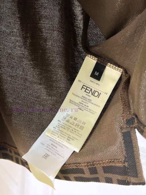 Fendi 25ss New High-quality Short Sleeved Polo Shirt With A CollarCorrect Top-level Replication juzk8e4l - Image 6