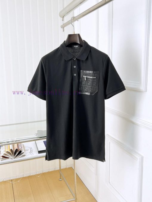Fendi 25ss New High-quality Short Sleeved Polo Shirt With A CollarCorrect Top-level Replication k3of9fli - Image 2