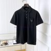 Prada 25ss New High-quality Short Sleeved Polo Shirt With A CollarCorrect Top-level Replication kf91xnaq
