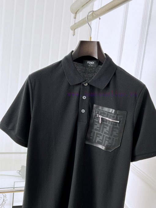 Fendi 25ss New High-quality Short Sleeved Polo Shirt With A CollarCorrect Top-level Replication k3of9fli - Image 4