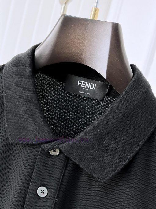 Fendi 25ss New High-quality Short Sleeved Polo Shirt With A CollarCorrect Top-level Replication k3of9fli - Image 5