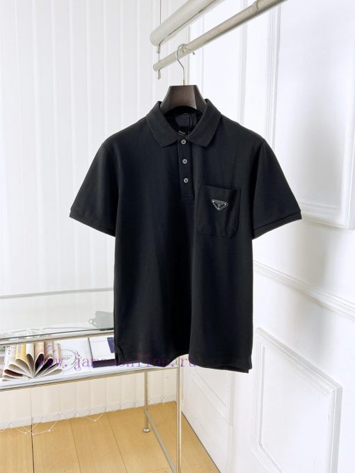 Prada 25ss New High-quality Short Sleeved Polo Shirt With A CollarCorrect Top-level Replication kf91xnaq - Image 2