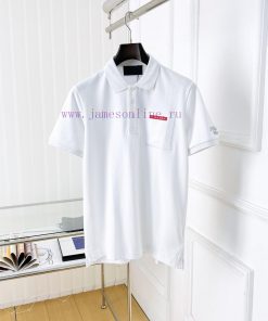 Prada 25ss New High-quality Short Sleeved Polo Shirt With A CollarCorrect Top-level Replication j5p7io4l