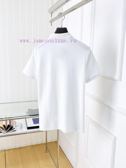 Prada 25ss New High-quality Short Sleeved Polo Shirt With A CollarCorrect Top-level Replication j5p7io4l - Image 3