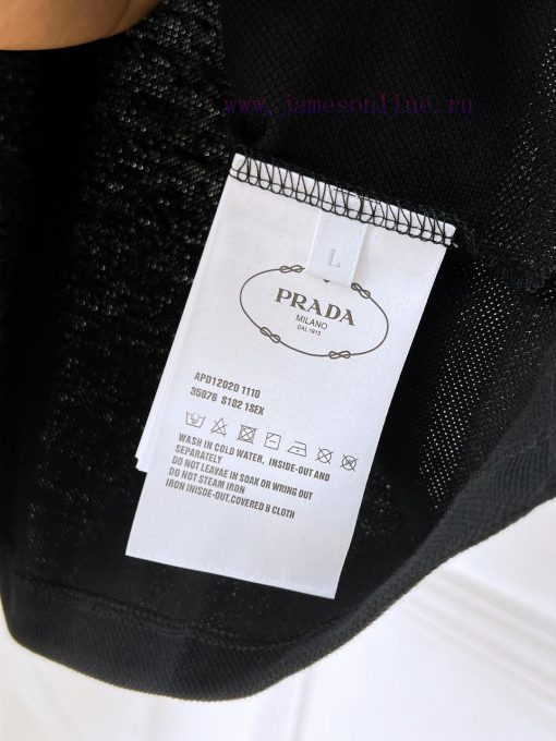 Prada 25ss New High-quality Short Sleeved Polo Shirt With A CollarCorrect Top-level Replication kf91xnaq - Image 9