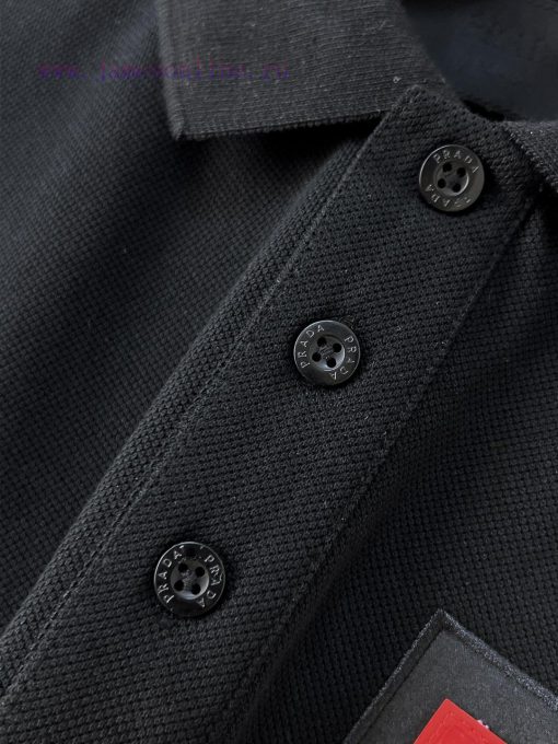 Prada 25ss New High-quality Short Sleeved Polo Shirt With A CollarCorrect Top-level Replication 3m8ss40h - Image 6