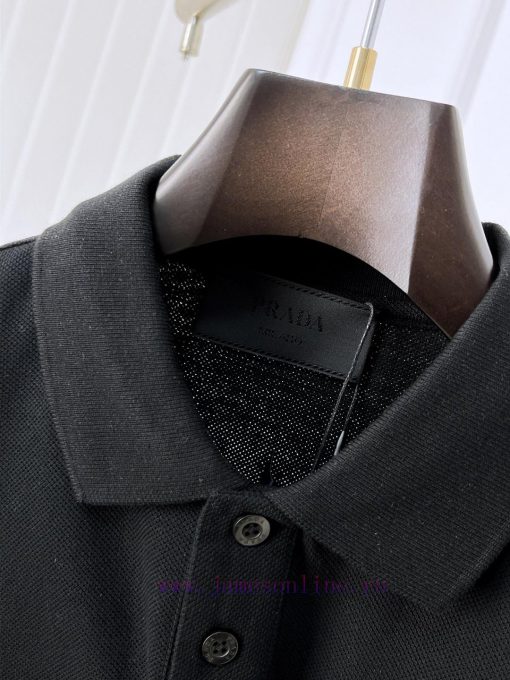 Prada 25ss New High-quality Short Sleeved Polo Shirt With A CollarCorrect Top-level Replication 3m8ss40h - Image 7