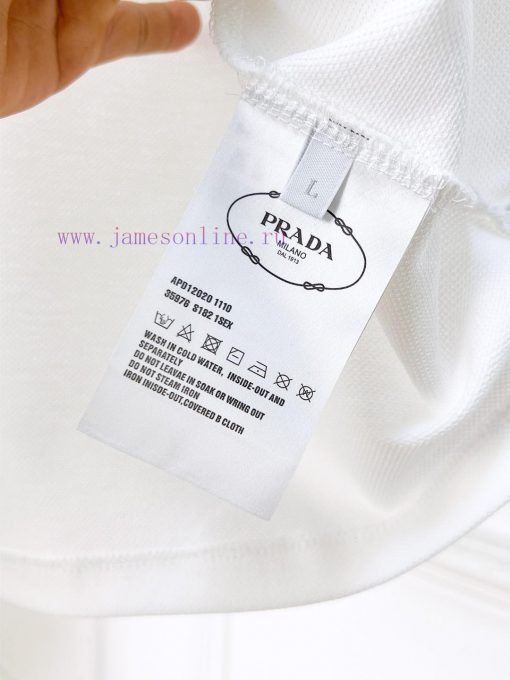 Prada 25ss New High-quality Short Sleeved Polo Shirt With A CollarCorrect Top-level Replication j5p7io4l - Image 9