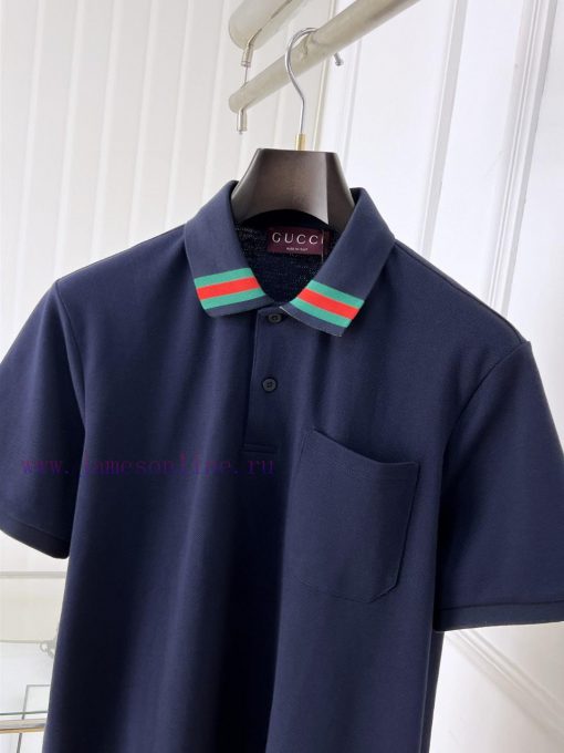 Gucci 25ss New High-quality Short Sleeved Polo Shirt With A CollarSynchronize With The Original xcnodipm - Image 8