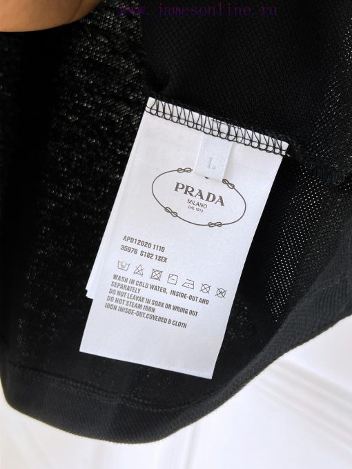 Prada 25ss New High-quality Short Sleeved Polo Shirt With A CollarCorrect Top-level Replication 3m8ss40h - Image 10
