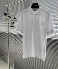 -Dior 25 Spring/Summer New Collection Classic Collar Letter Embroidered Polo ShirtOfficial Webs lhvq60kv