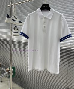 -25ssBurberry Contrasting Rolled Edge Sleeves Short Sleeves Polo Shirt Contrasting Rolled Edge fd0cng6f