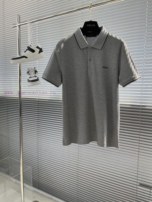 -Z ZEGN 25 New Lapel Short TCutting And Sewing Unconventional Fabrics Weaving Them Like Sweater wz3il1n3 - Image 2