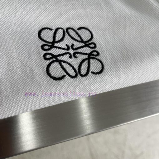 -LOEW 25ss New POLO Color Blocked Encrypted Same Post Ribbed Classic Embroidery Custom Laser Bu t4g7ckl9 - Image 4