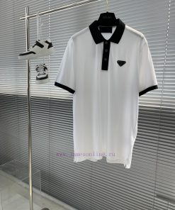 -PRAD 25ss Spring/Summer Latest Official Website Spring/Summer New Men's Short Sleeved Polo Shi 4djiv6ho