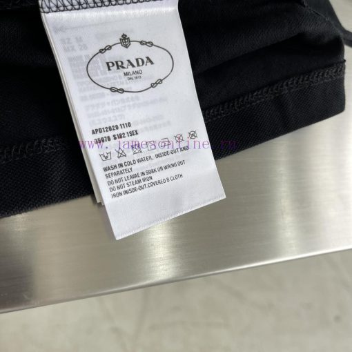 -PRAD 25SS Spring/Summer Polo New CollectionSplicing Contrasting Woven Fabric Design Paired Wit vs06v47y - Image 7