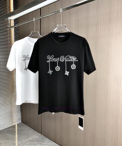 Donkey Home 25FW Spring/Summer New Round Neck T-shirt With Chain Embroidery And Turquoise Bump yxy8zlrq