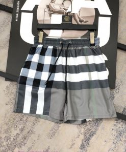 Burberry 2024 Summer Men's Casual Shorts Beach Pants Customized Quick Drying Fabric Soft And Sm ya22vdpy