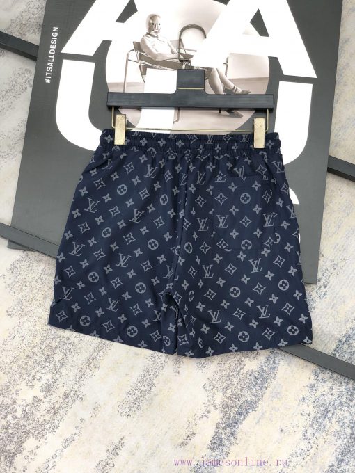 LV 2024 Summer Men's Casual Shorts Beach Pants Customized Quick Drying Fabric Soft And Smooth T ivwti6x5 - Image 3