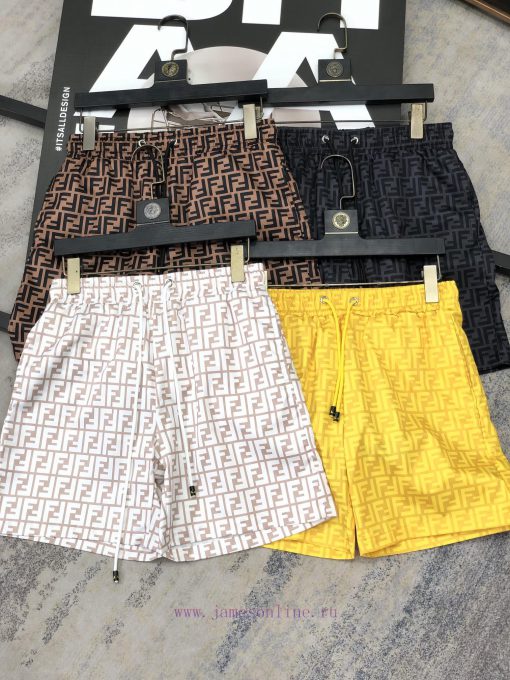Fendi 2024 Summer Men's Casual Shorts Beach Pants Customized Quick Drying Fabric Soft And Smoot 55djl8a7 - Image 4