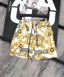 Versace 2024 Summer Men's Casual Shorts Beach Pants Customized Quick Drying Fabric Soft And Smo rc4h17kk