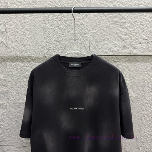 Balenciaga Paris * 2025 Spring/Summer New Collection Heavy Duty Pickled Gradient Aging Chest Cl fb77spmo - Image 3